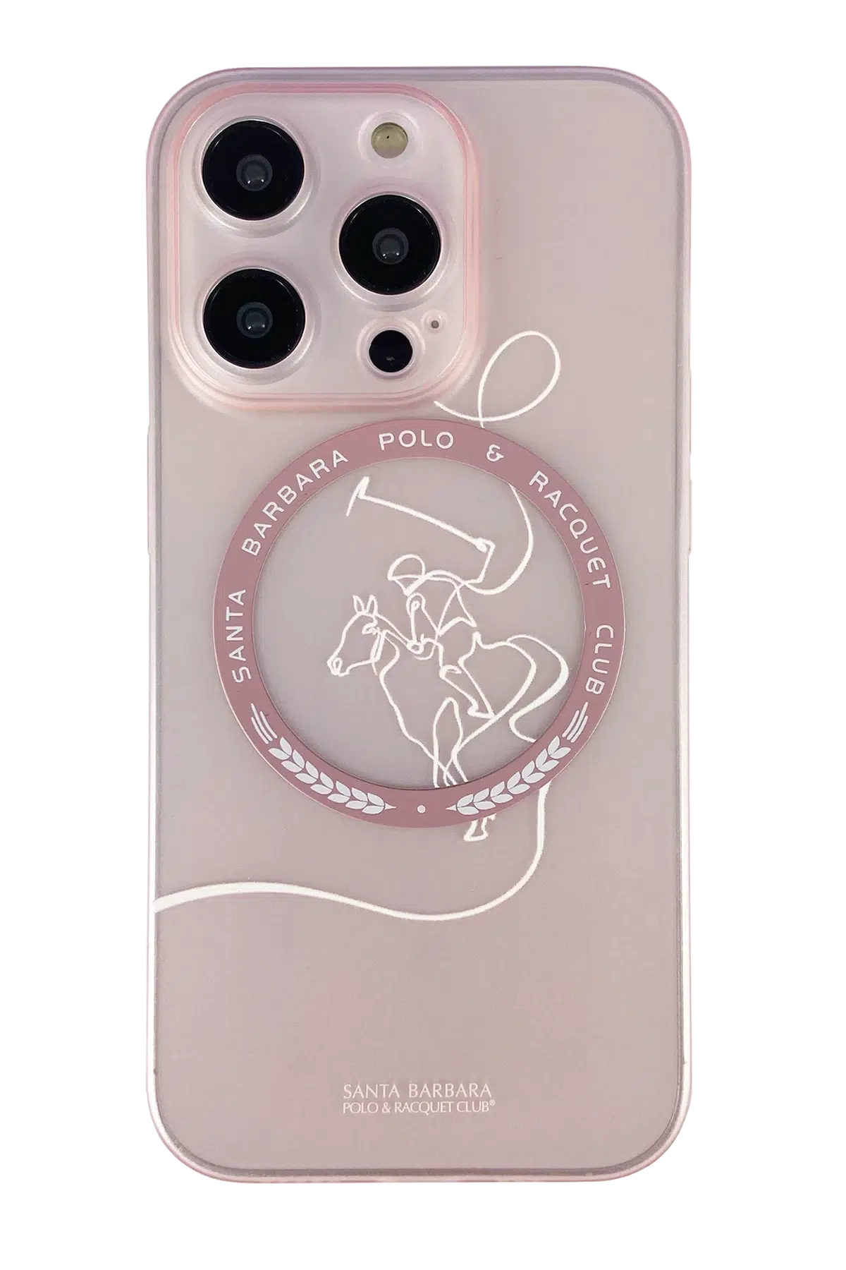 Santa Barbara Polo Racquet Club Apple iPhone 14 Pro Max Albert Magsafe Kapak - Pembe