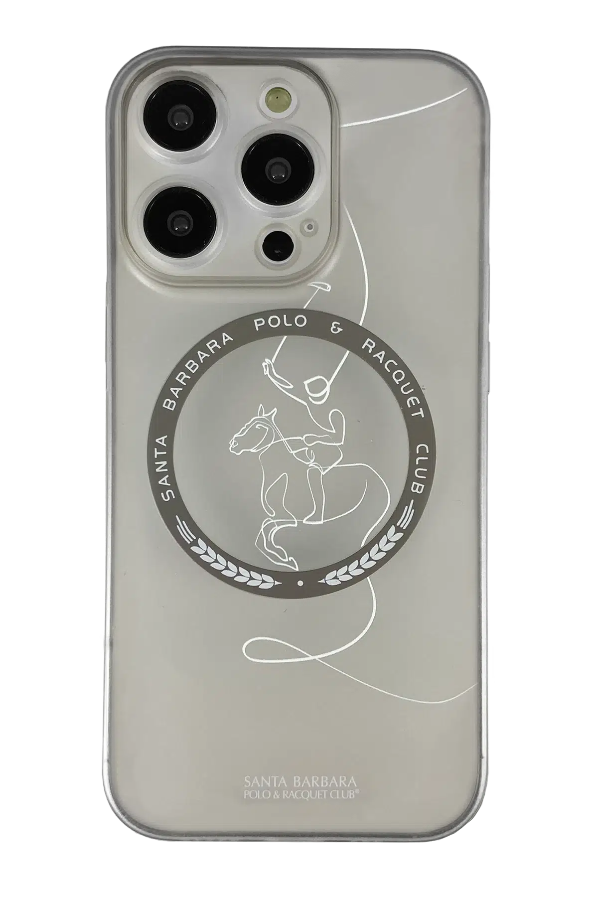 Santa Barbara Polo Racquet Club Apple iPhone 14 Pro Max Albert Magsafe Kapak - Titan Gri