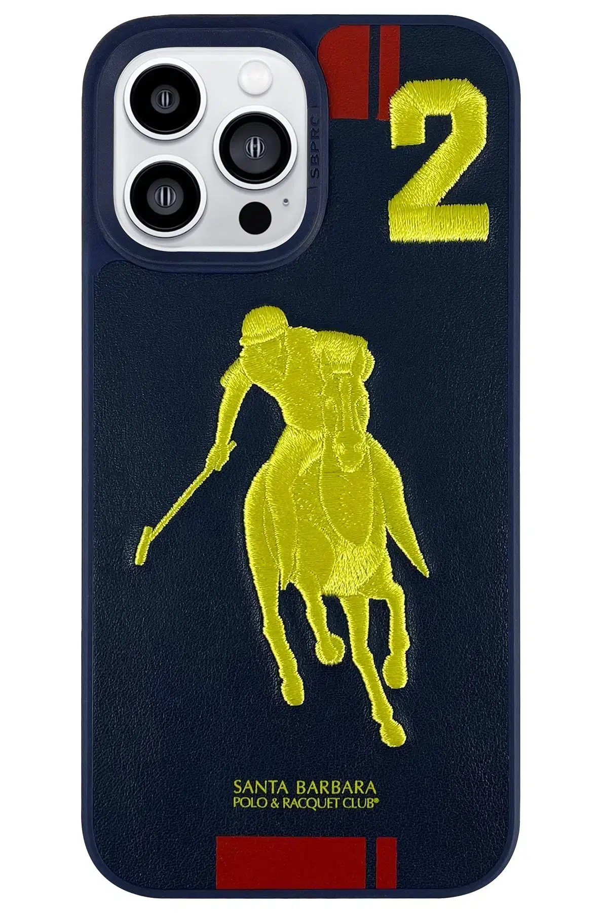Santa Barbara Polo Racquet Club Apple iPhone 14 Pro Max Garner Deri Kapak - Lacivert