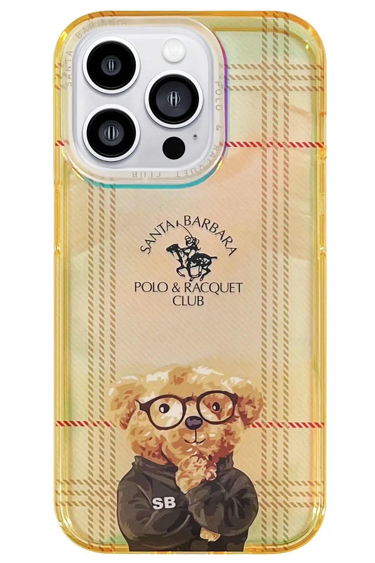 Santa Barbara Polo Racquet Club Apple iPhone 14 Pro Max Naldo Kapak - Gold