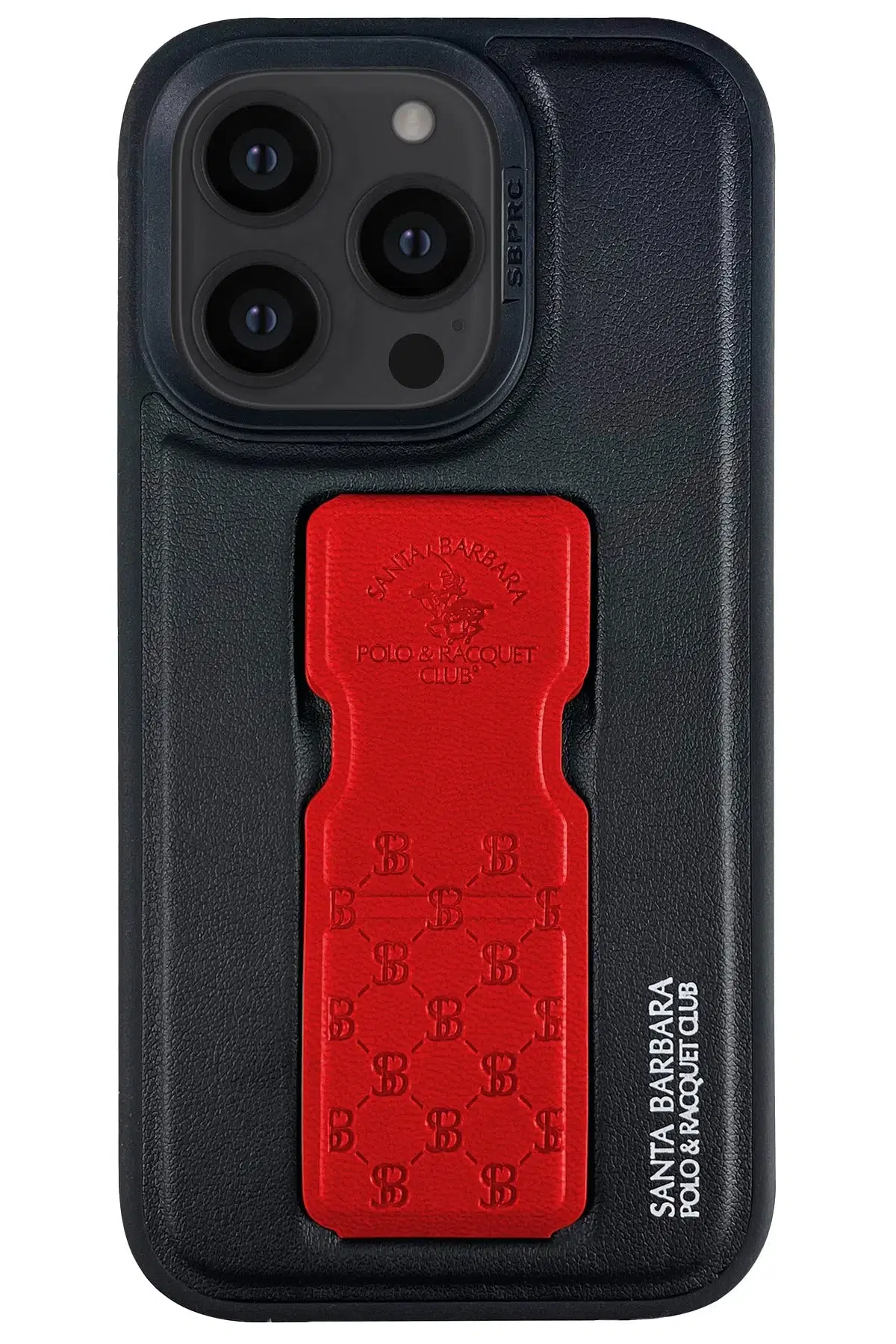 Santa Barbara Polo Racquet Club Apple iPhone 14 Pro Parker Stand Kapak - Kırmızı