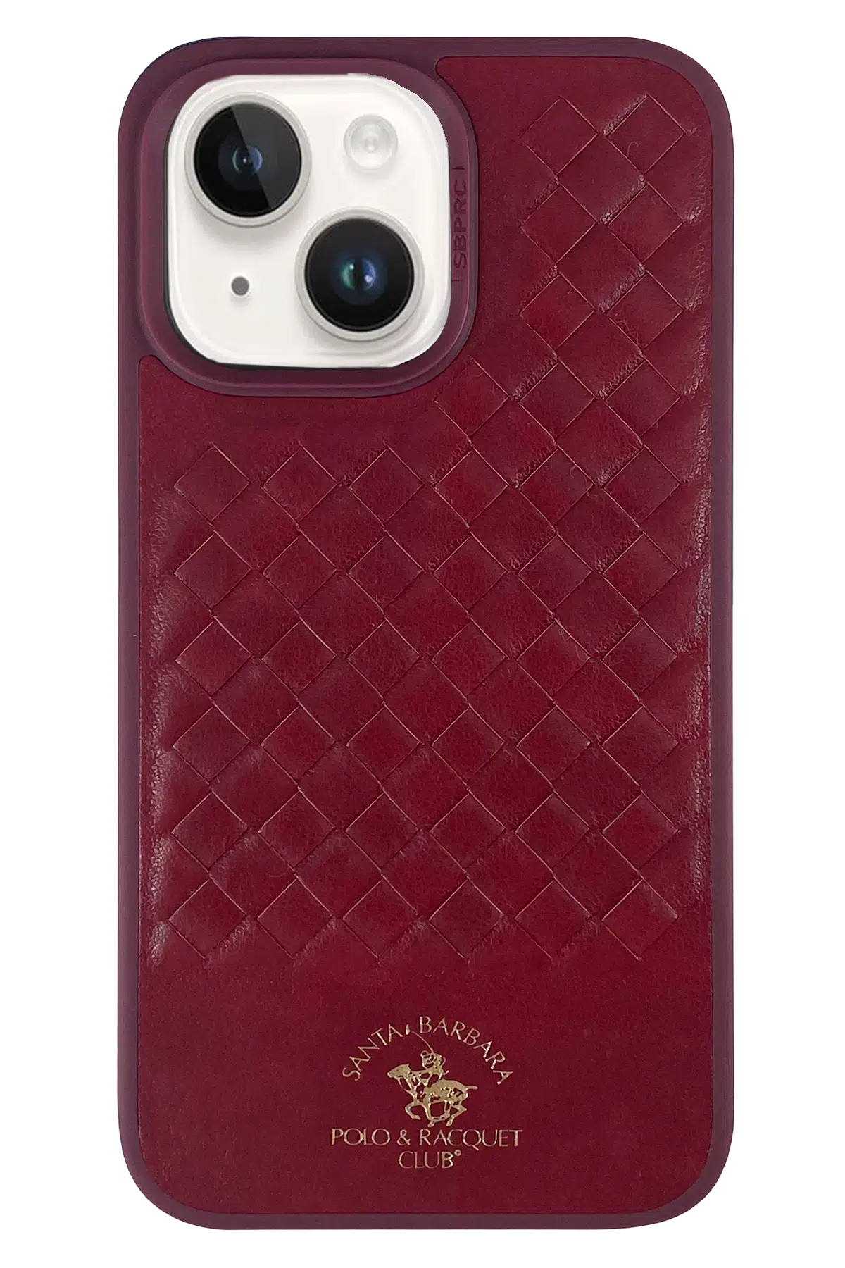 Santa Barbara Polo Racquet Club Apple iPhone 14 Ravel Deri Kapak - Kırmızı