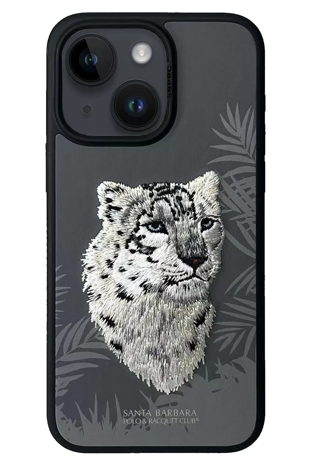Santa Barbara Polo Racquet Club Apple iPhone 14 Savanna Kapak - Snow Leopard Gri