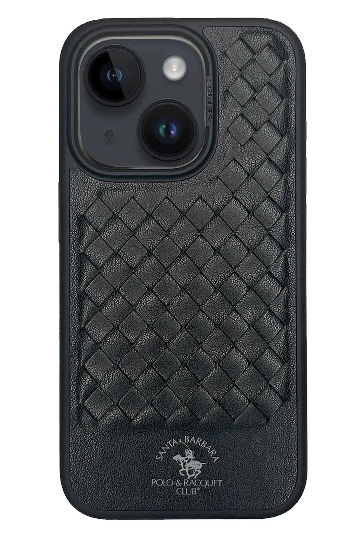 Santa Barbara Polo Racquet Club Apple iPhone 15 Plus Ravel Deri Kapak - Siyah