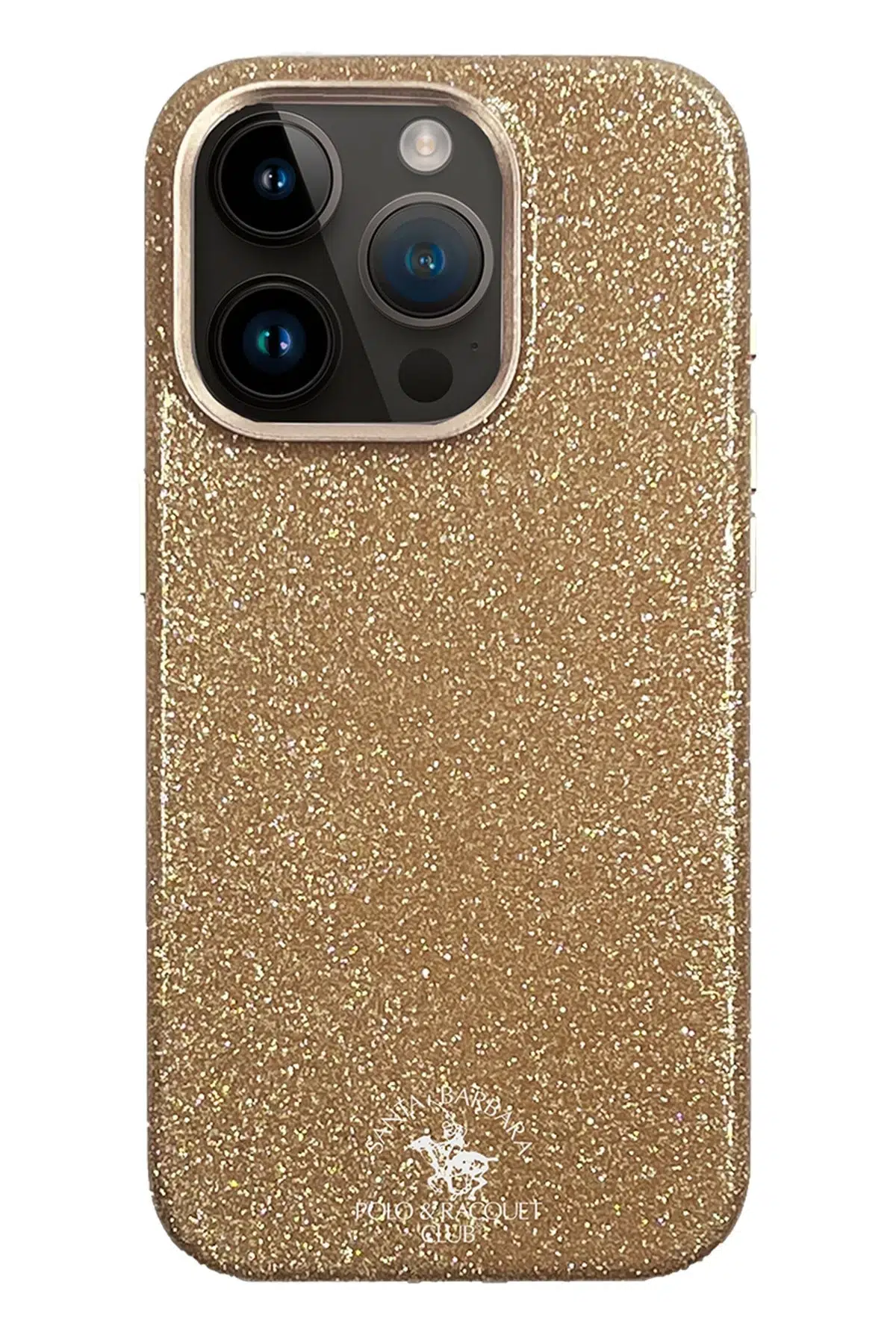 Santa Barbara Polo Racquet Club Apple iPhone 15 Pro Aurora Simli Kapak - Gold