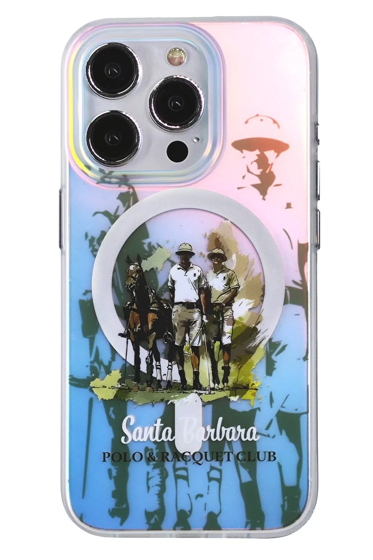 Santa Barbara Polo Racquet Club Apple iPhone 15 Pro Carter Magsafe Kapak - Standing