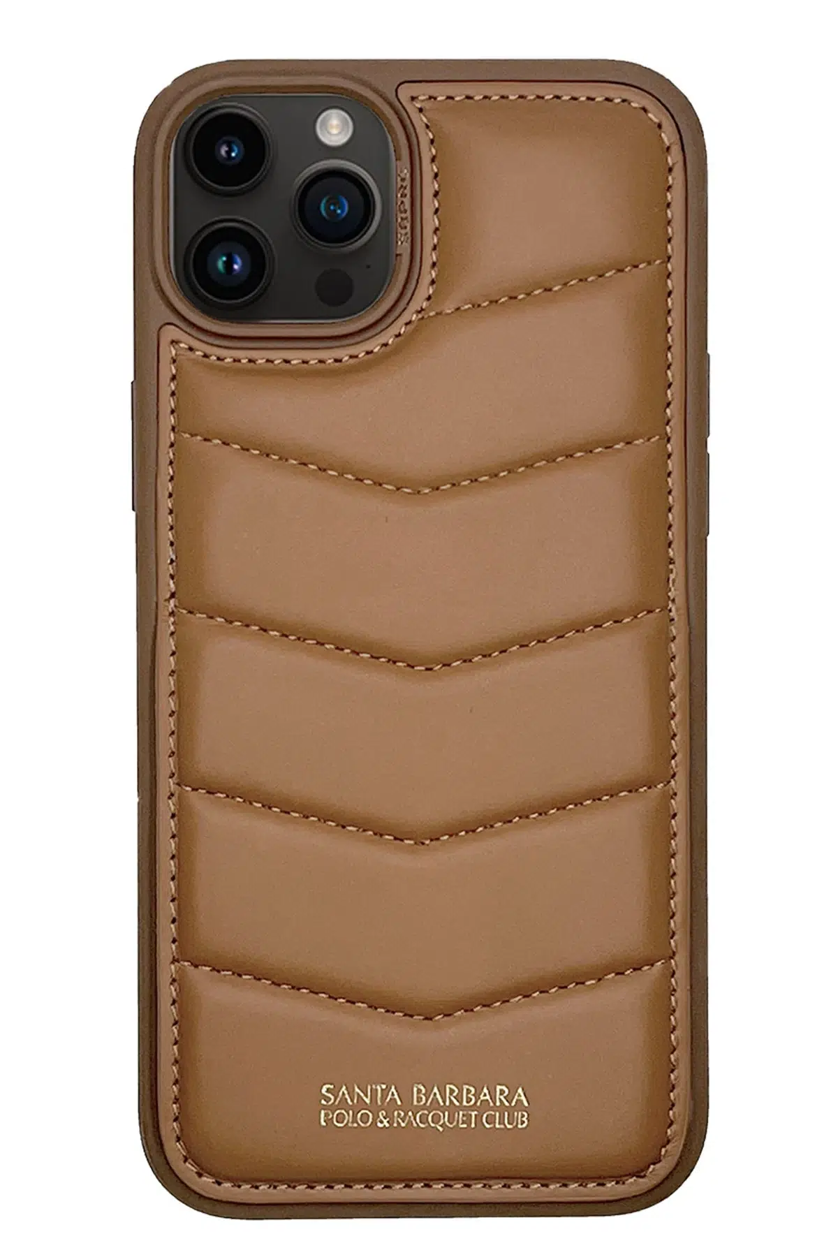 Santa Barbara Polo Racquet Club Apple iPhone 15 Pro Clyde Stand Kapak - Kahverengi