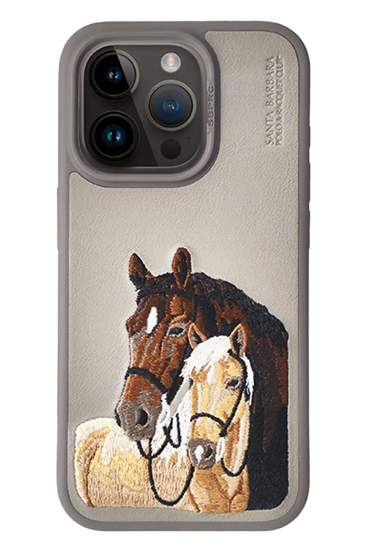 Santa Barbara Polo Racquet Club Apple iPhone 15 Pro Isidore Kapak - Titan Gri