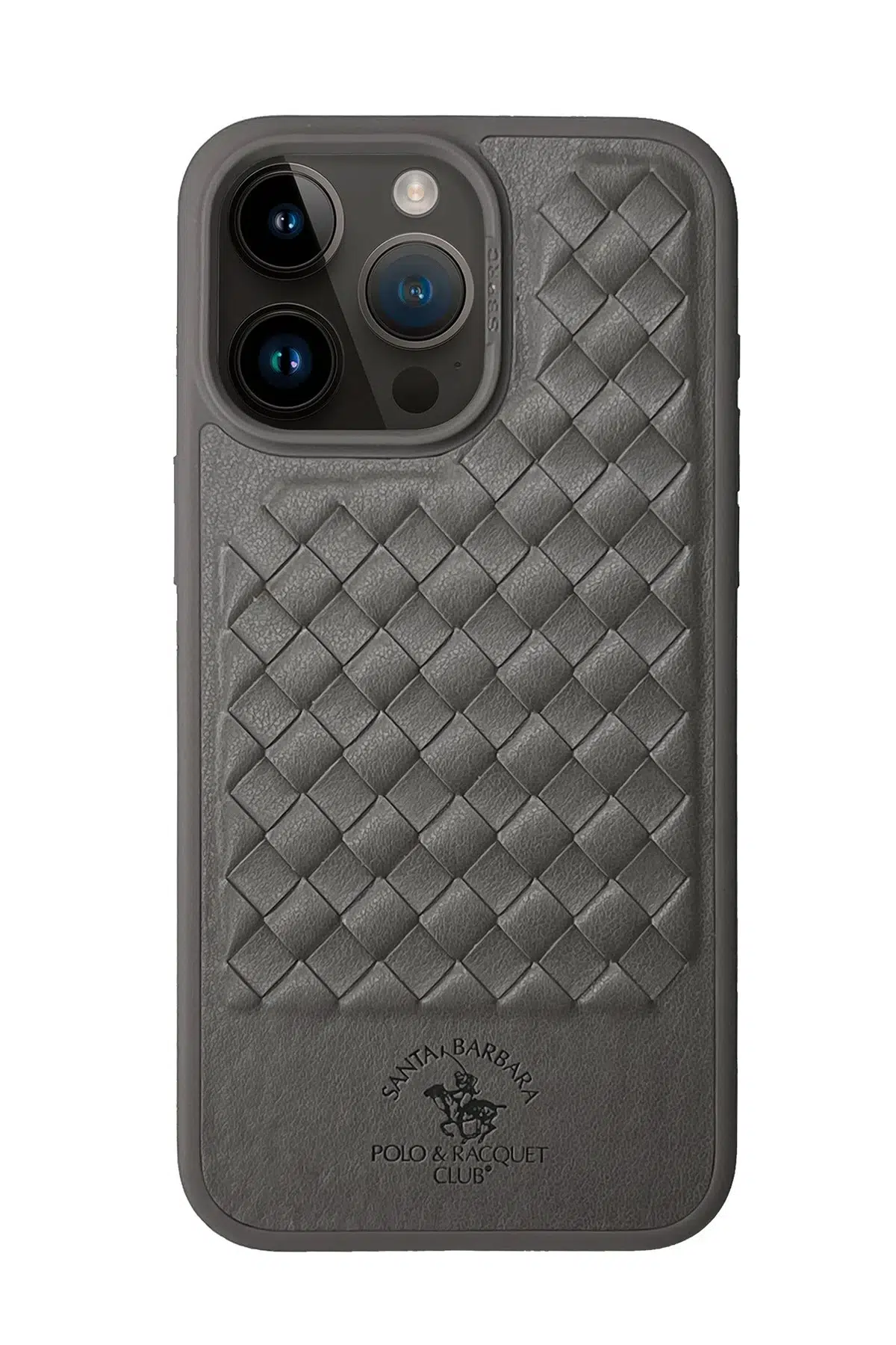 Santa Barbara Polo Racquet Club Apple iPhone 15 Pro Ravel Deri Kapak - Titan Gri