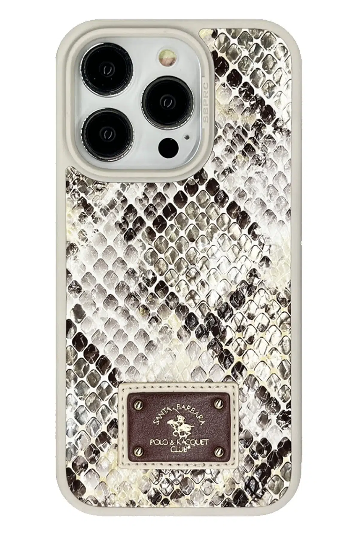 Santa Barbara Polo Racquet Club Apple iPhone 15 Pro Sagar Magsafe Kapak - Bej