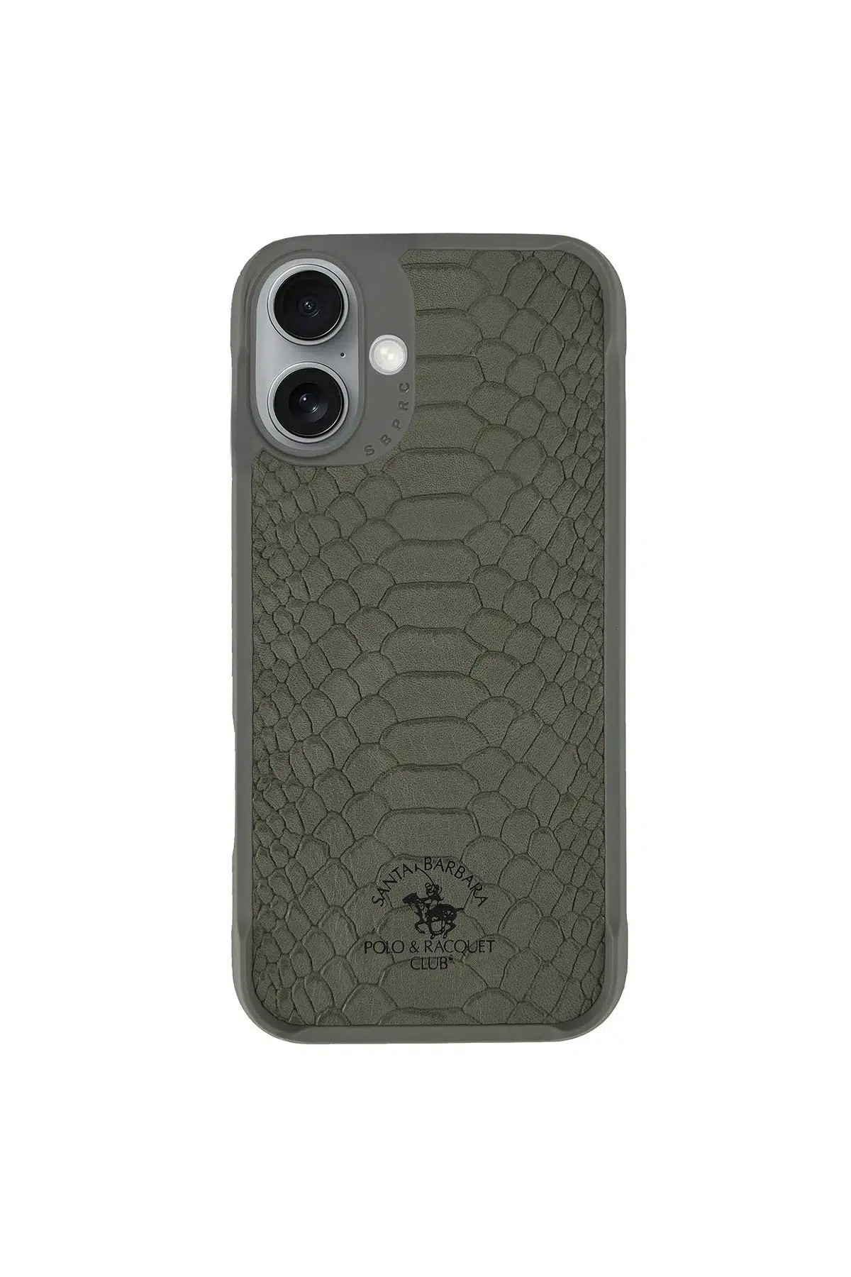 Santa Barbara Polo Racquet Club Apple iPhone 16 Knight Deri Kapak - Titan Gri
