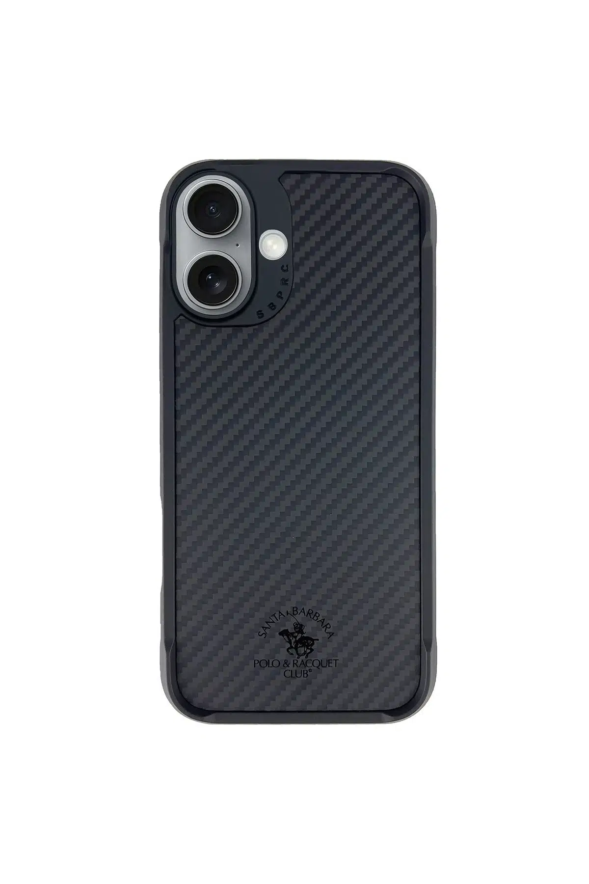 Santa Barbara Polo Racquet Club Apple iPhone 16 Plus Elvis Karbon Magsafe Kapak - Siyah