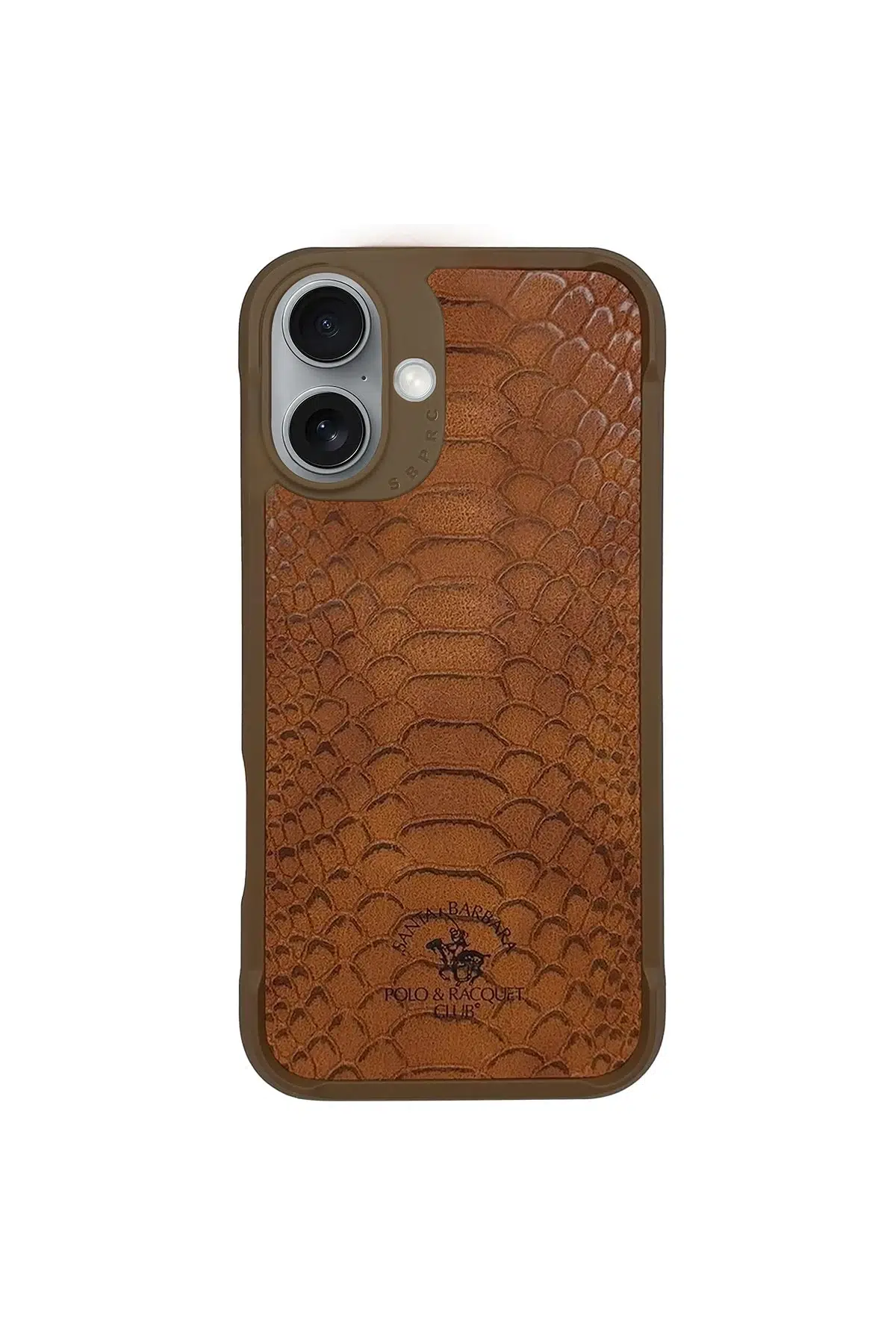 Santa Barbara Polo Racquet Club Apple iPhone 16 Plus Knight Deri Kapak - Kahverengi