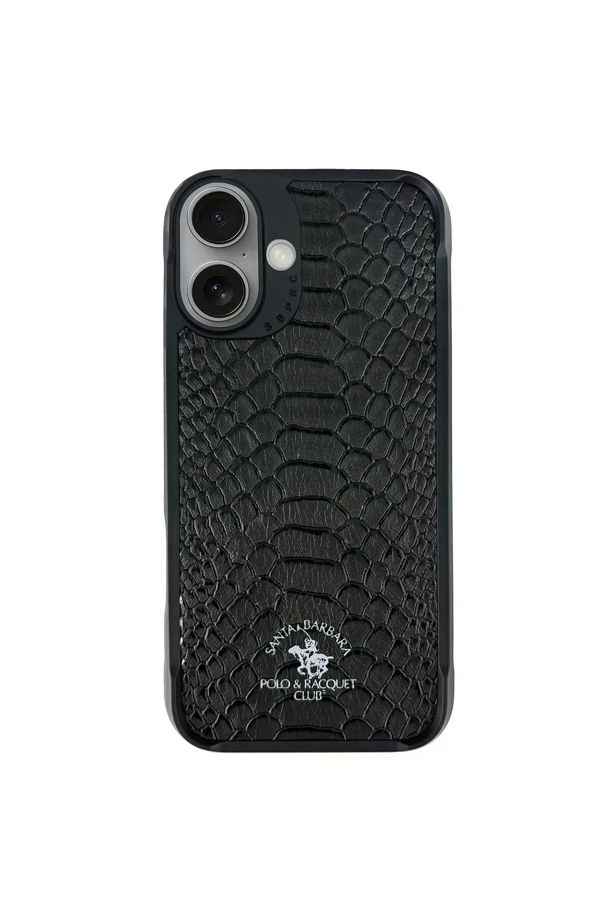 Santa Barbara Polo Racquet Club Apple iPhone 16 Plus Knight Deri Kapak - Siyah