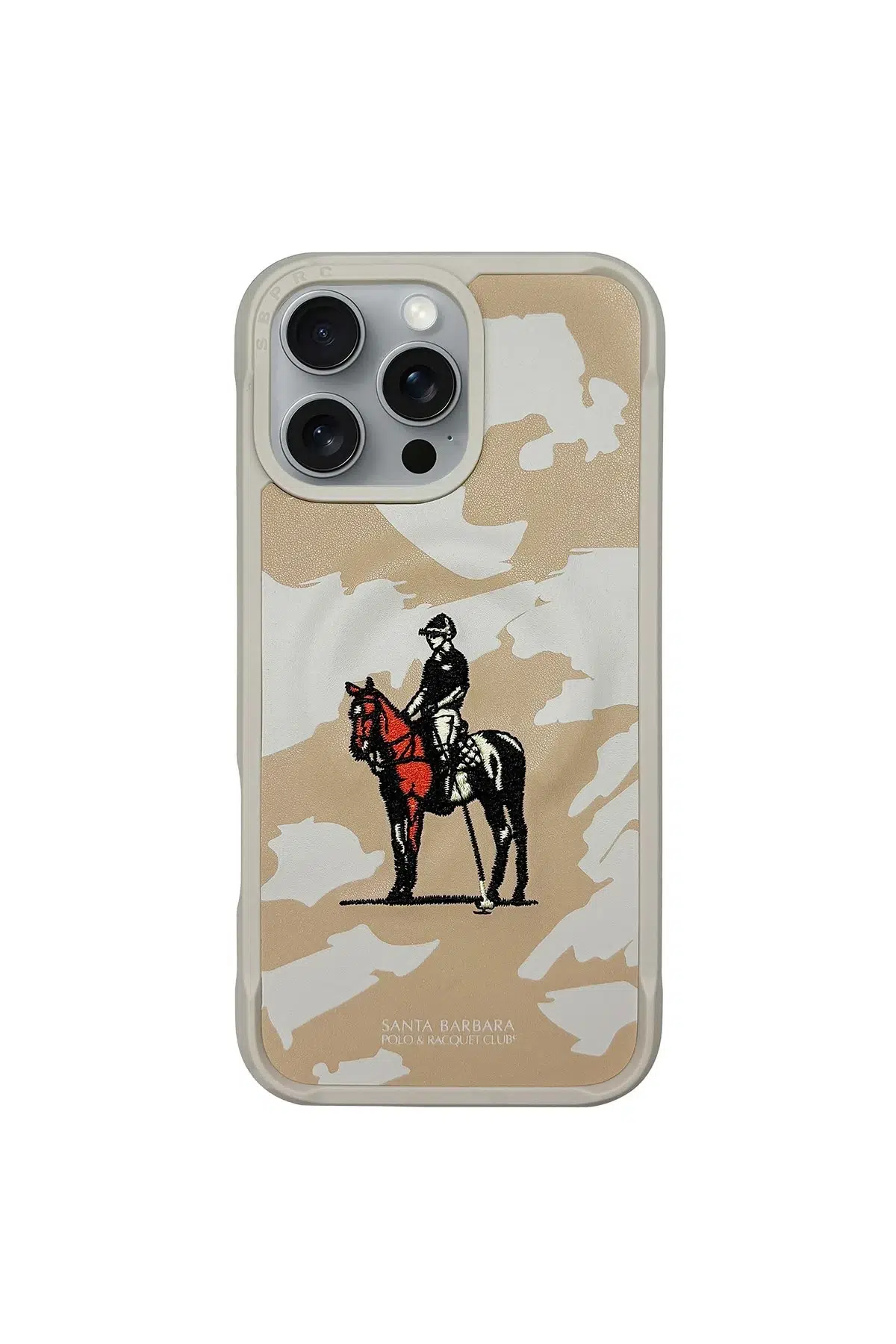 Santa Barbara Polo Racquet Club Apple iPhone 16 Pro Max Virgil Magsafe Kapak - Bej
