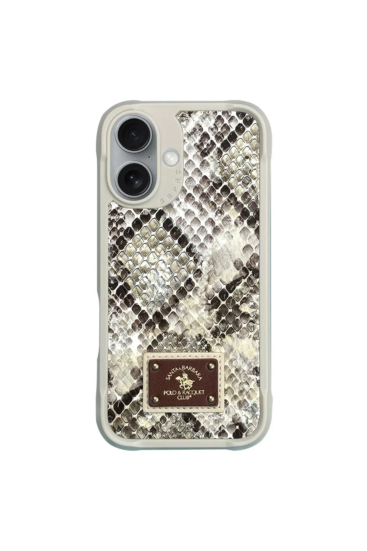 Santa Barbara Polo Racquet Club Apple iPhone 16 Sagar Magsafe Kapak - Bej