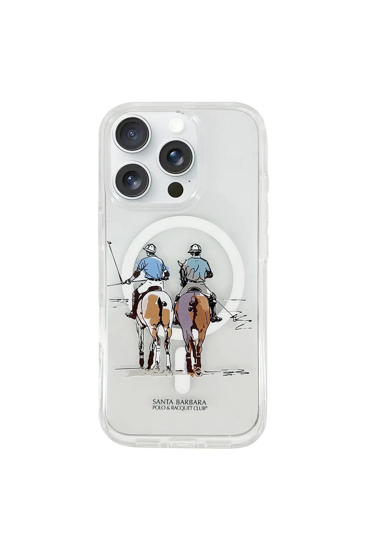 Santa Barbara Polo Racquet Club Apple iPhone 16 Willie Şeffaf Magsafe Kapak - Morandi