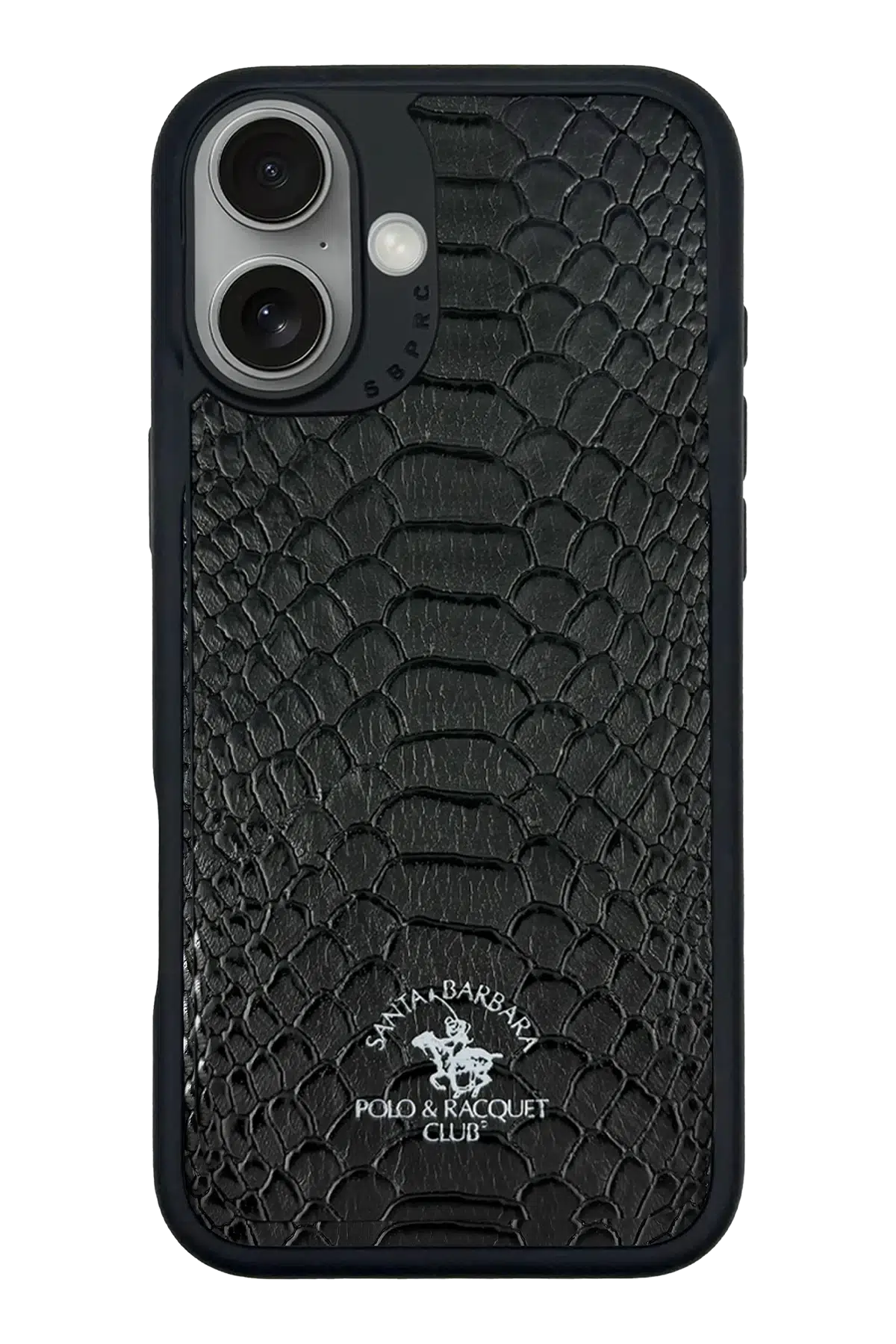 Santa Barbara Polo Racquet Club Apple iPhone 17 Knight Deri Kapak - Siyah