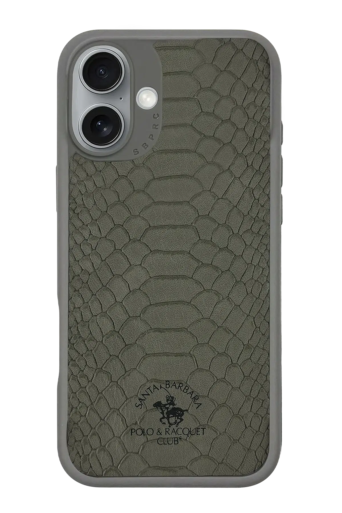 Santa Barbara Polo Racquet Club Apple iPhone 17 Knight Deri Kapak - Titan Gri