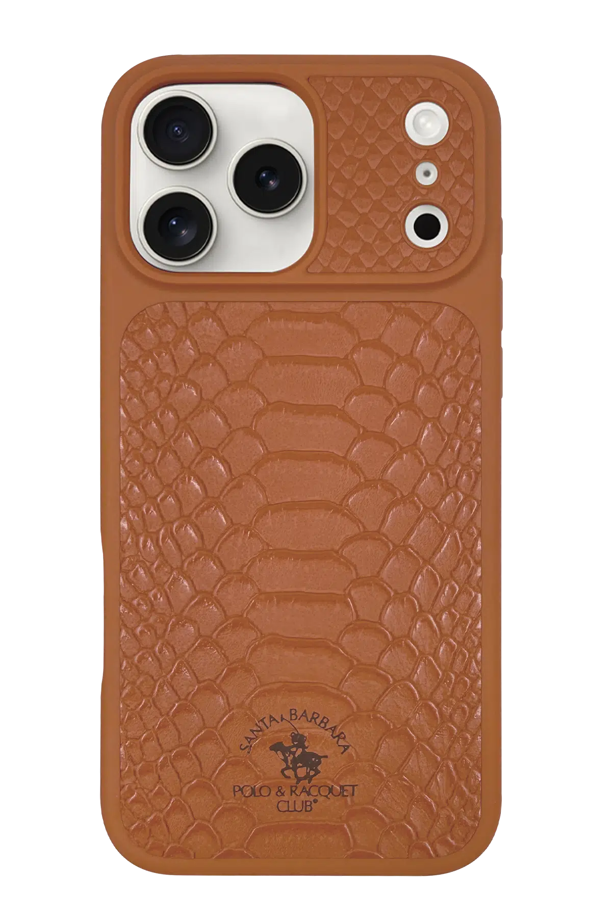 Santa Barbara Polo Racquet Club Apple iPhone 17 Pro Max Knight Deri Kapak - Turuncu