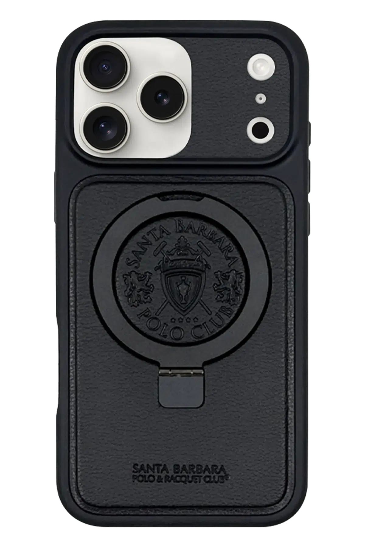 Santa Barbara Polo Racquet Club Apple iPhone 17 Pro Max Primo Magsafe Stand Kapak - Siyah