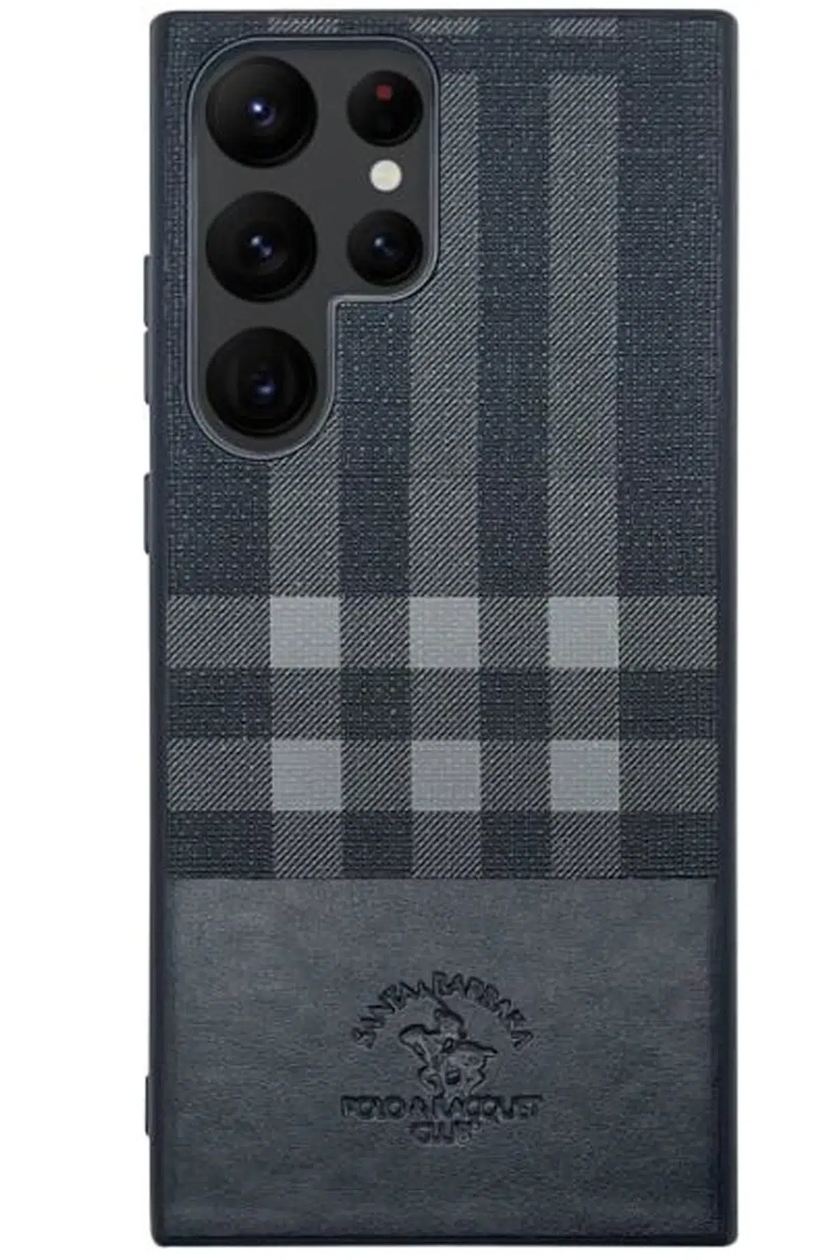 Santa Barbara Polo Racquet Club Samsung Galaxy S23 Ultra Plaid Kapak - Siyah