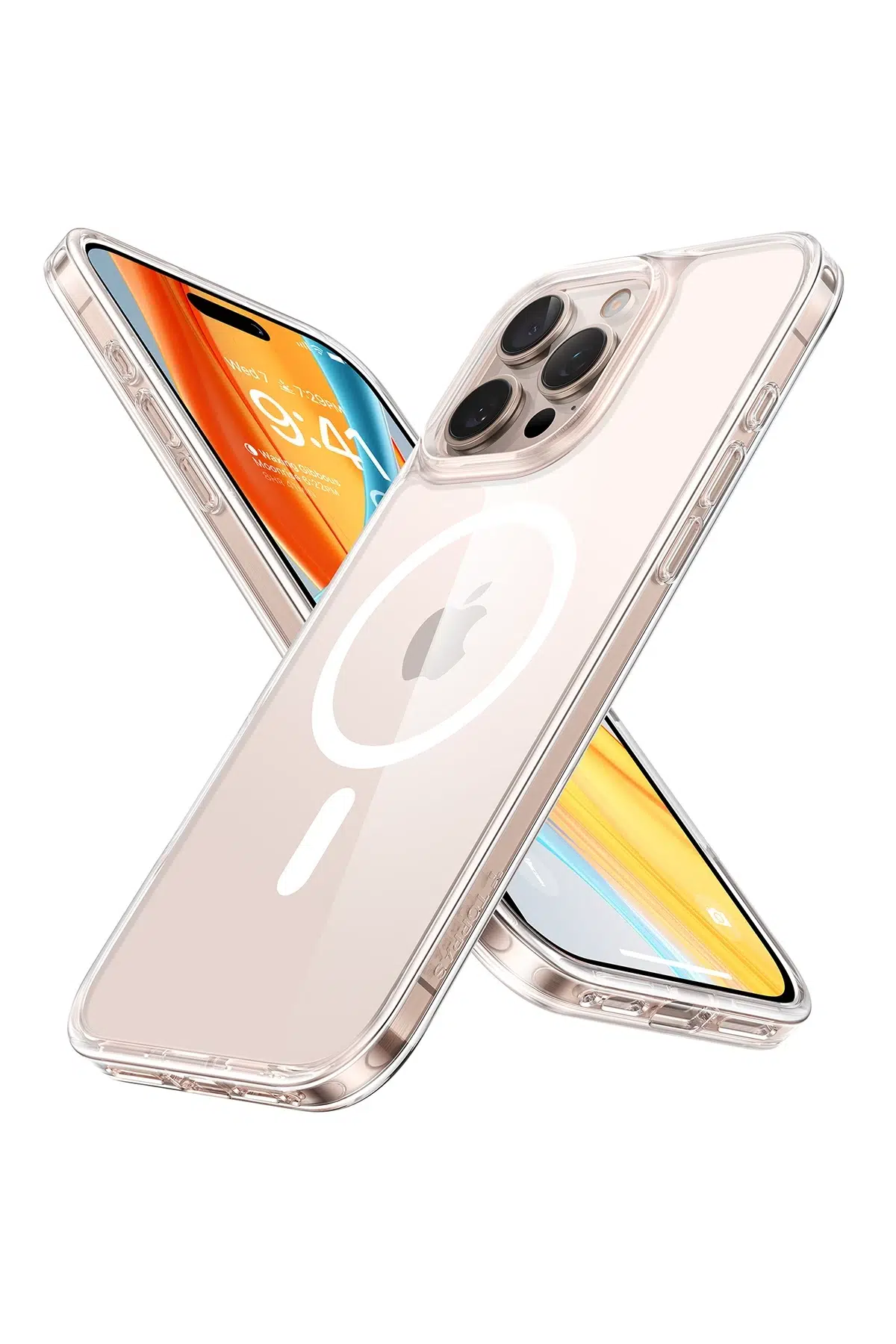 Torras Apple iPhone 16 Pro Diamond Clear Magsafe Kılıf - Şeffaf