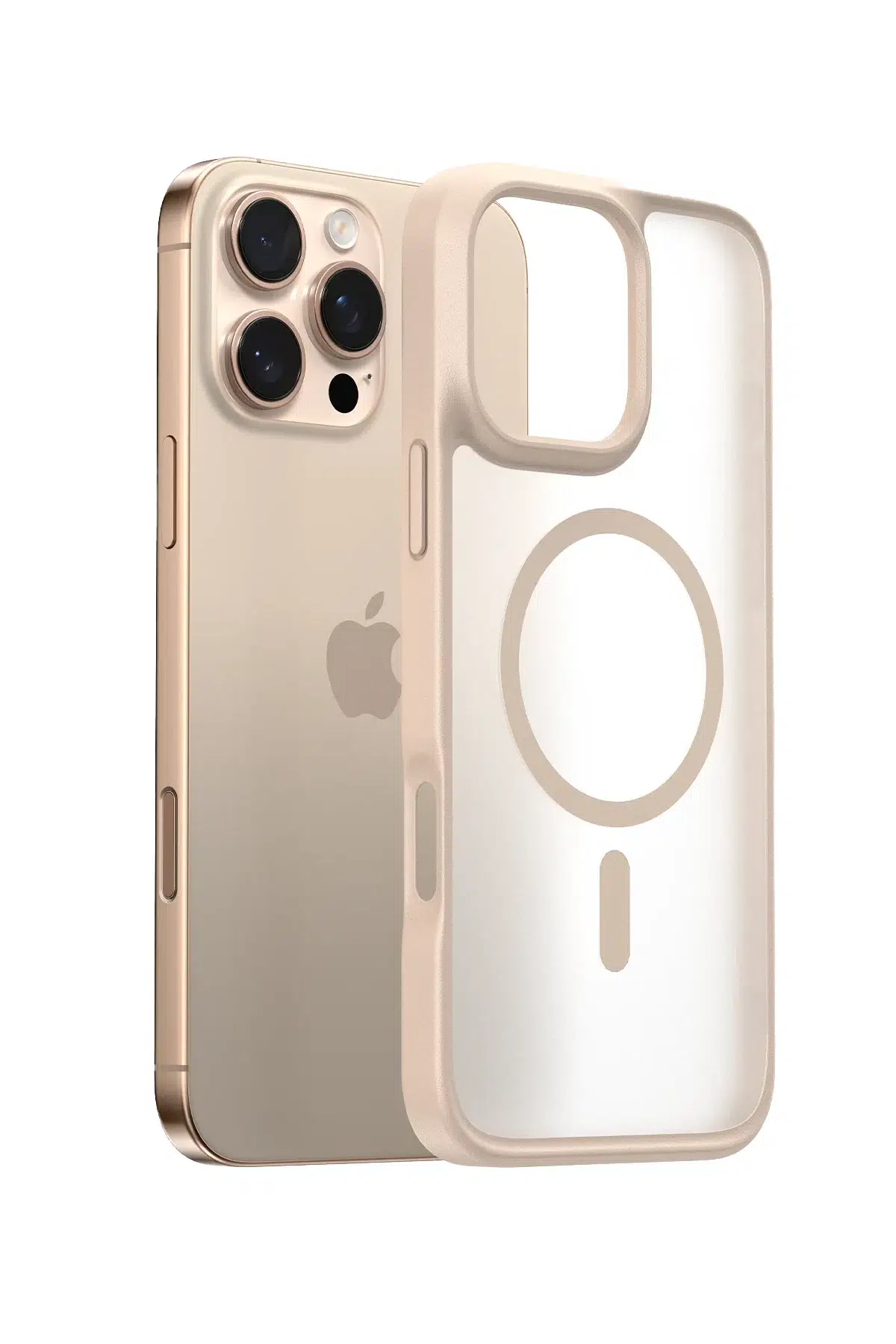 Torras Apple iPhone 16 Pro Guardian Magsafe Kılıf - Çöl Titanyum