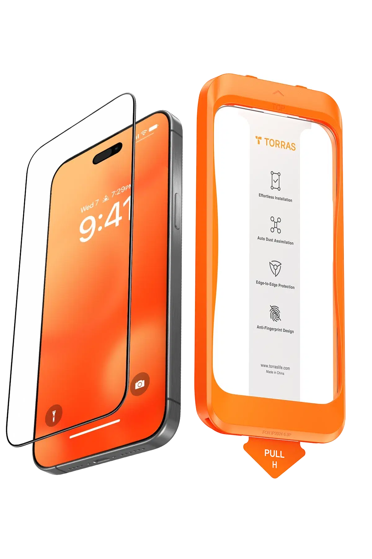 Torras Apple iPhone 16 Pro Max Install Master AutoKit HD Cam Ekran Koruyucu - Şeffaf