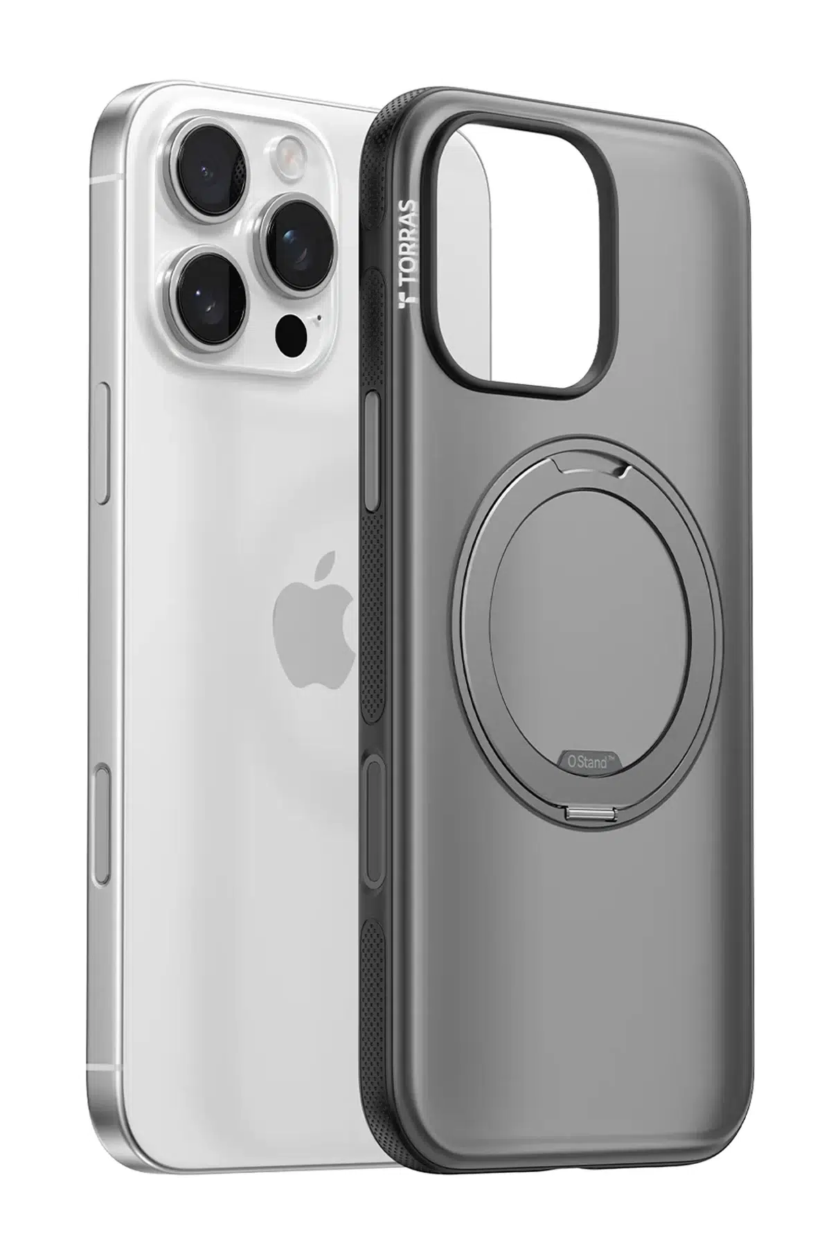Torras Apple iPhone 16 Pro Max O Stand R Fitness Serisi Magsafe Kılıf - Siyah
