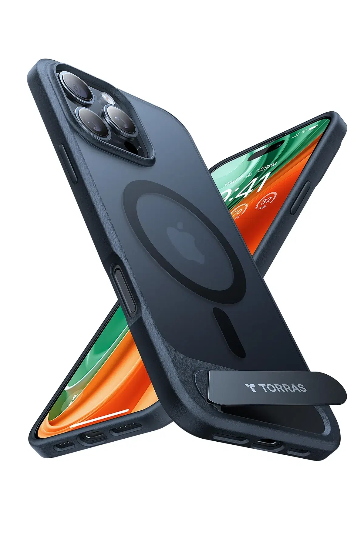 Torras Apple iPhone 16 Pro Max P Stand Serisi Magsafe Kılıf - Siyah