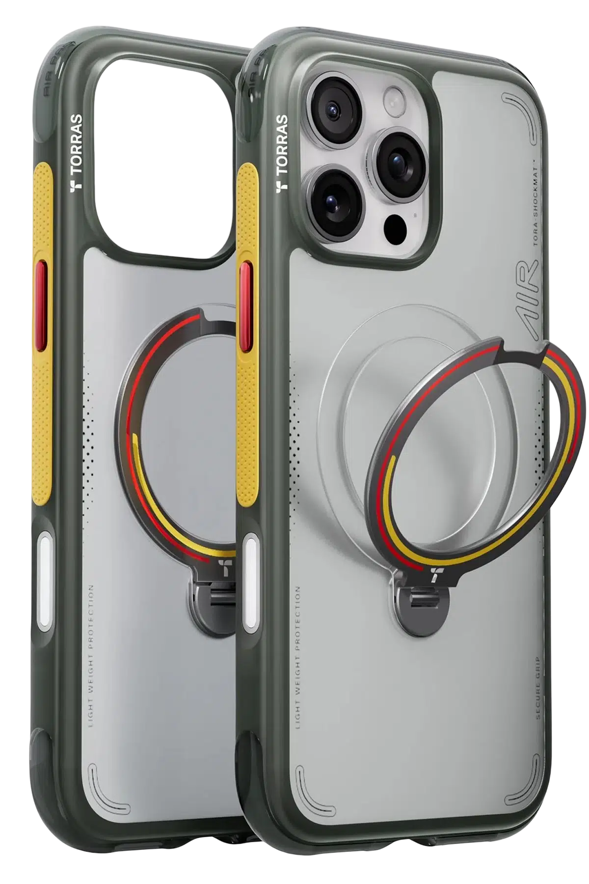 Torras Apple iPhone 16 Pro OStand Q3 Air World Cup Serisi Magsafe Kılıf - Iron