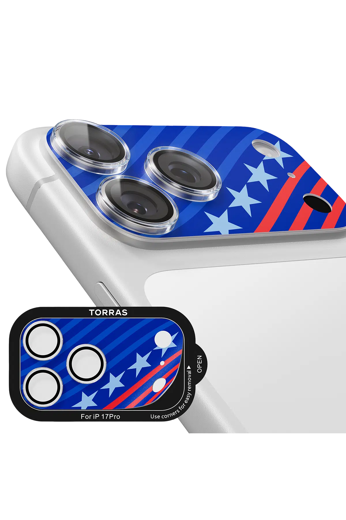 Torras Apple iPhone 17 Pro Camera Go World Cup Serisi Kamera Lens Koruyucu - Starlight