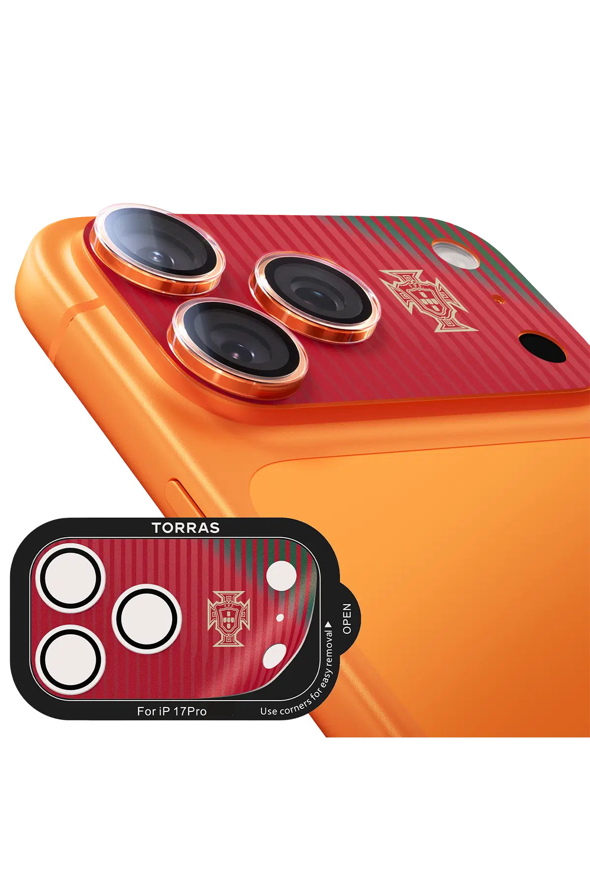 Torras Apple iPhone 17 Pro Camera Go World Cup Serisi Kamera Lens Koruyucu - Wave of Passion