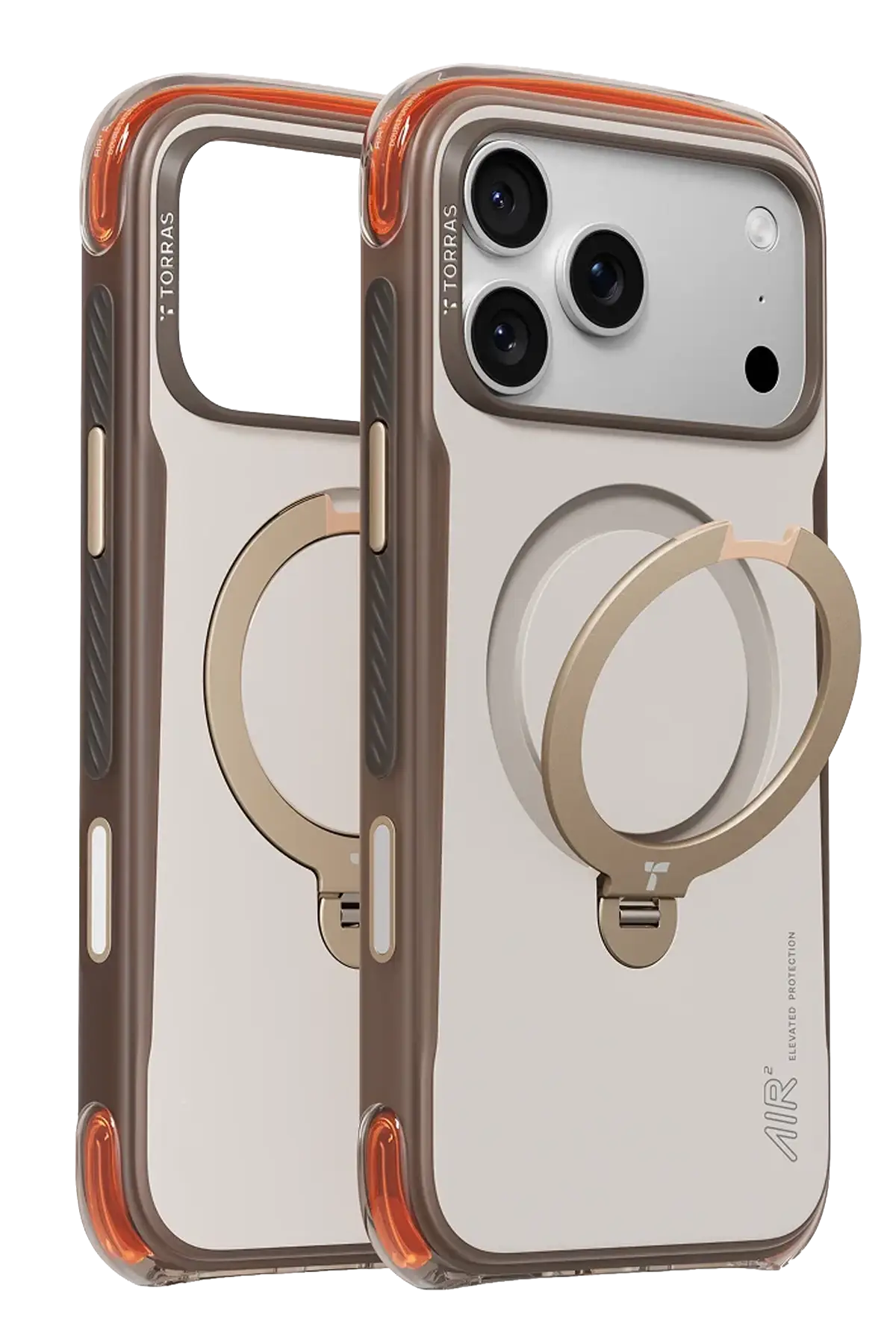 Torras Apple iPhone 17 Pro Ostand Q3 Air Pro Standlı Magsafe Kapak - Gravel Dust