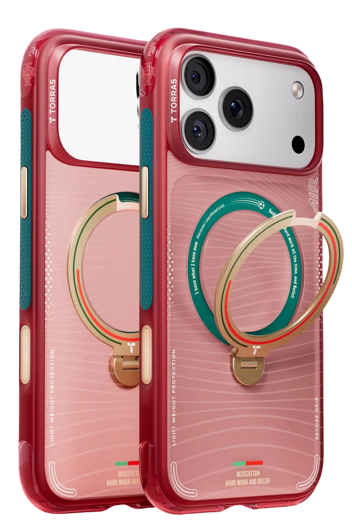 Torras Apple iPhone 17 Pro OStand Q3 Air World Cup Serisi Magsafe Kılıf - Wave of Passion