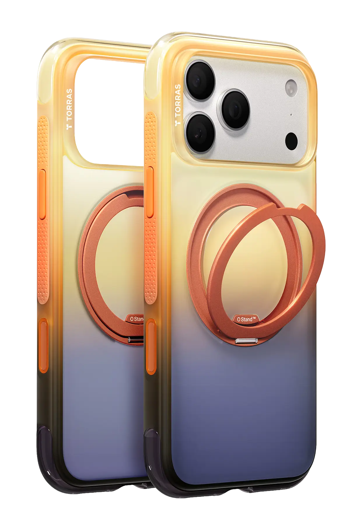Torras Apple iPhone 18 Pro Max/17 Pro Max O3 Air Gradient Standlı Magsafe Kapak - Arizona Glow