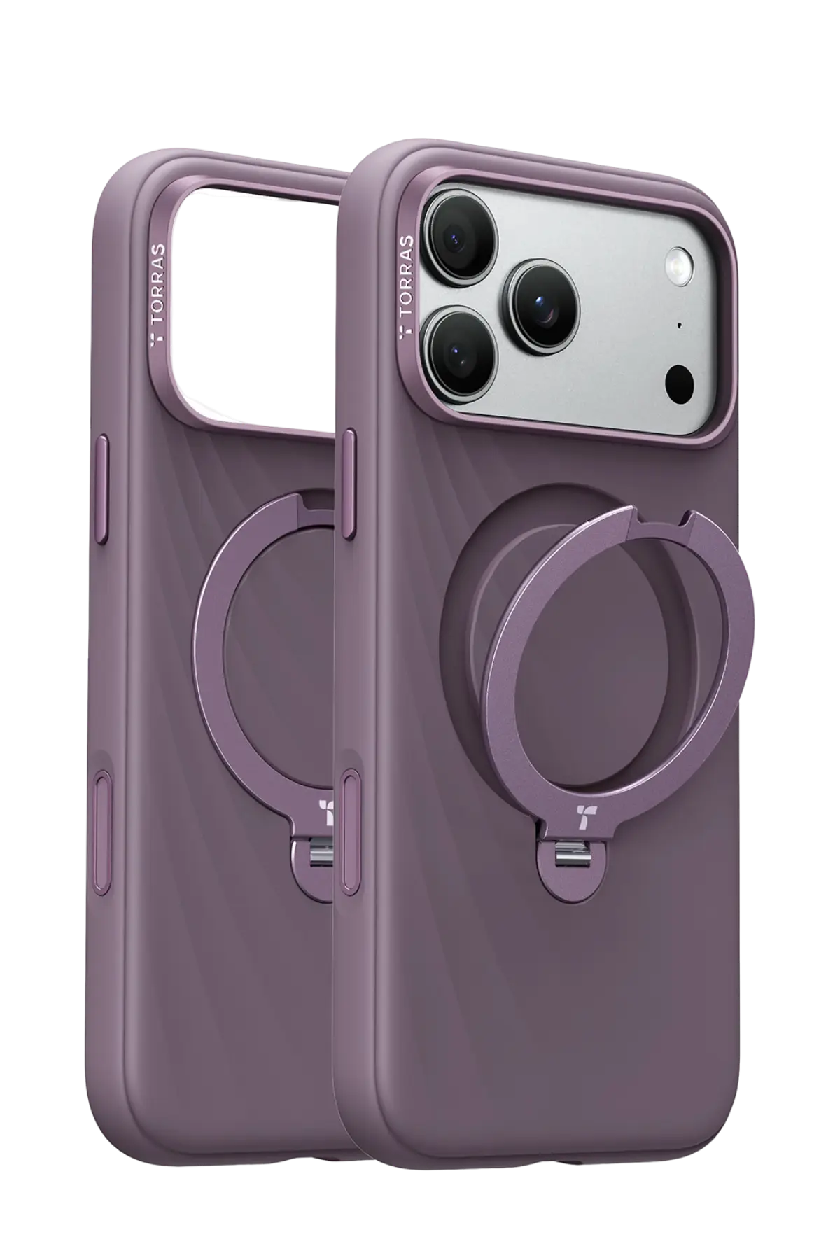 Torras Apple iPhone 18 Pro Max Ostand Q3 Silicone Wind Standlı Magsafe Kapak - Bordo