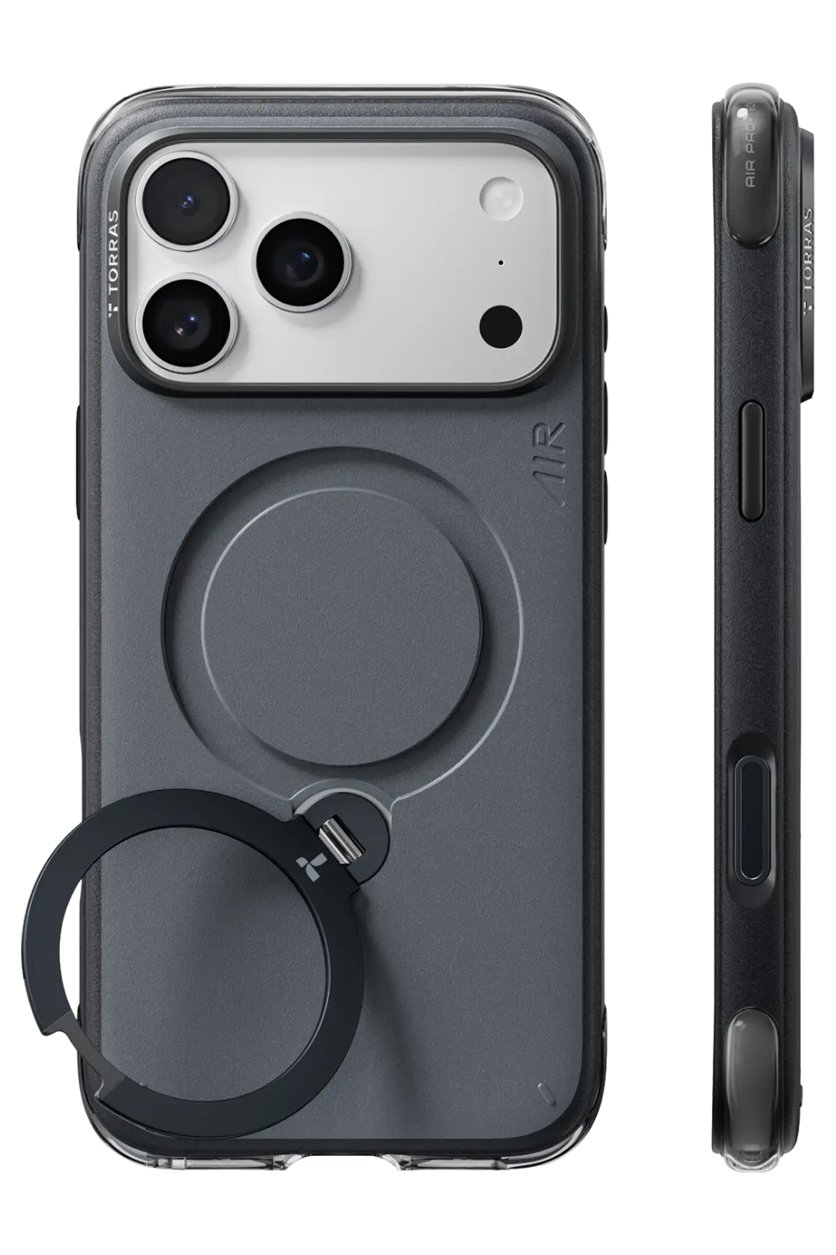 Torras Apple iPhone 18 Pro Max Q3 Air Essential Standlı Magsafe Kapak - Siyah
