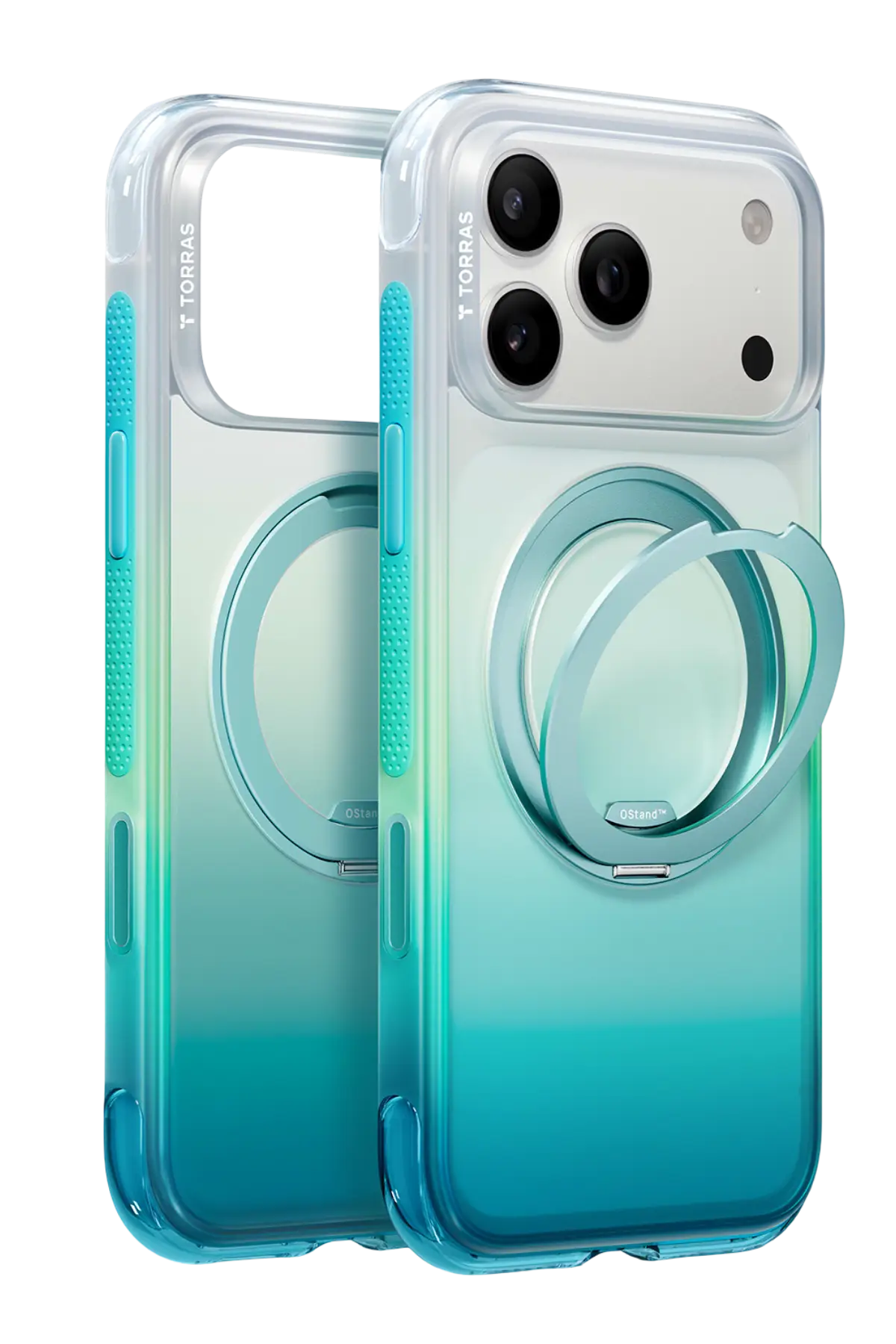 Torras Apple iPhone 18 Pro O3 Air Gradient Standlı Magsafe Kapak - Alaska Aurora