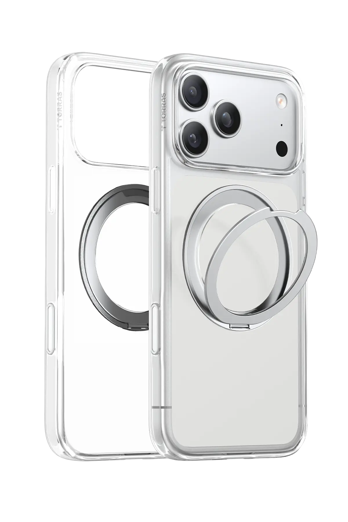 Torras Apple iPhone 18 Pro Ostand O1 Guardian Standlı Magsafe Kapak - Beyaz