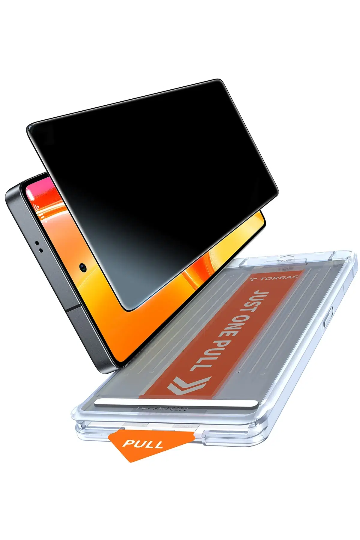 Torras Samsung Galaxy S26 Ultra Install Master AutoKit Privacy Cam Ekran Koruyucu - Siyah