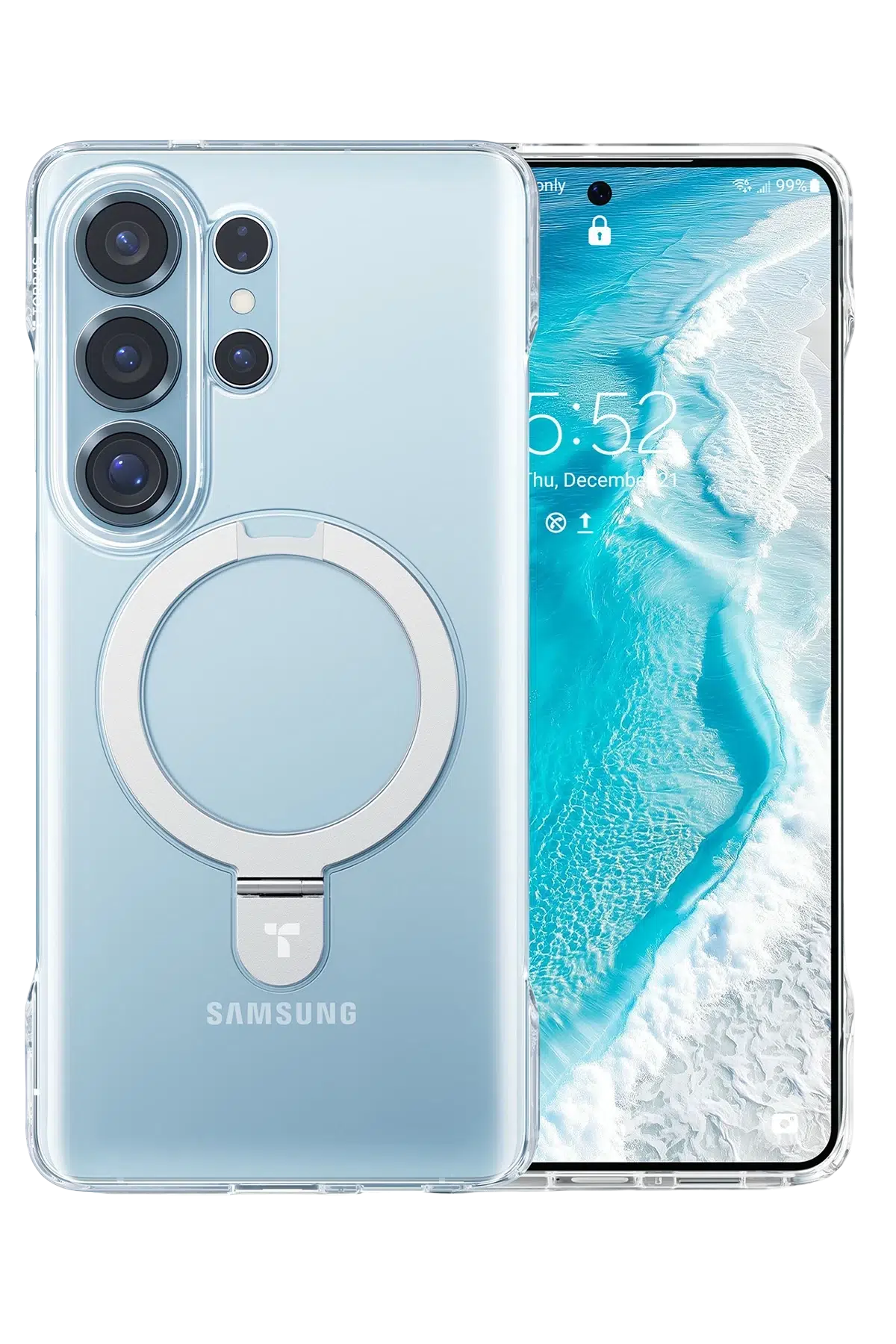 Torras Samsung Galaxy S26 Ultra Ostand Slim Serisi Magsafe Kapak - Şeffaf