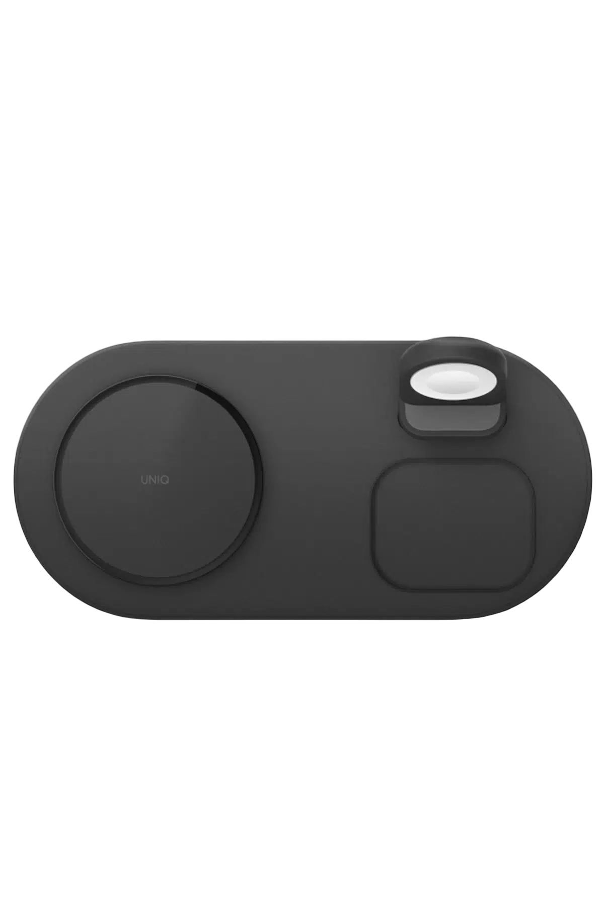Uniq Aereo 3in1 Magsafe 15W Hızlı Kablosuz Şarj (US) - Koyu Gri