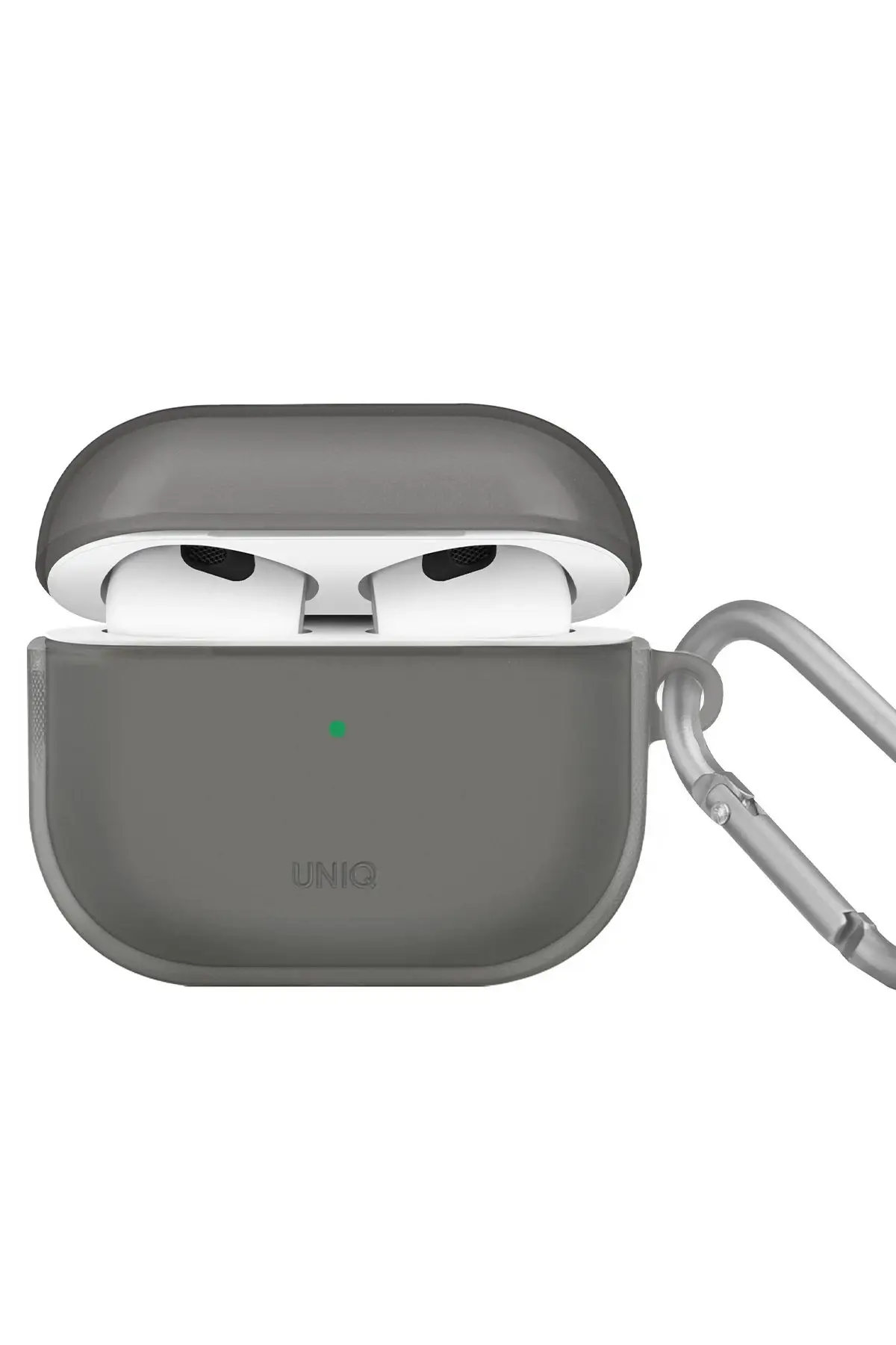 Uniq Apple Airpods 3 (3.nesil) Glase Silikon Kılıf - Siyah