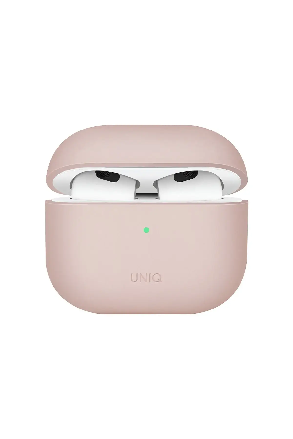 Uniq Apple Airpods 3 (3.nesil) Lino Silikon Kılıf - Pembe