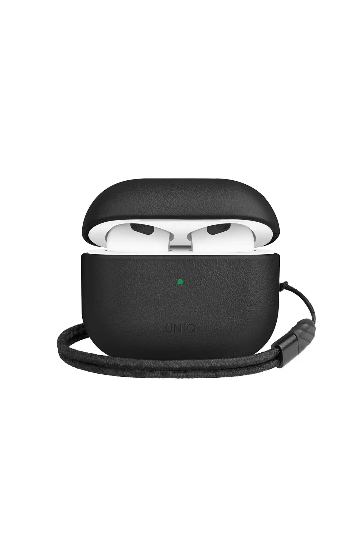 Uniq Apple Airpods 3 (3.nesil) Terra Genuine Deri Kılıf - Siyah