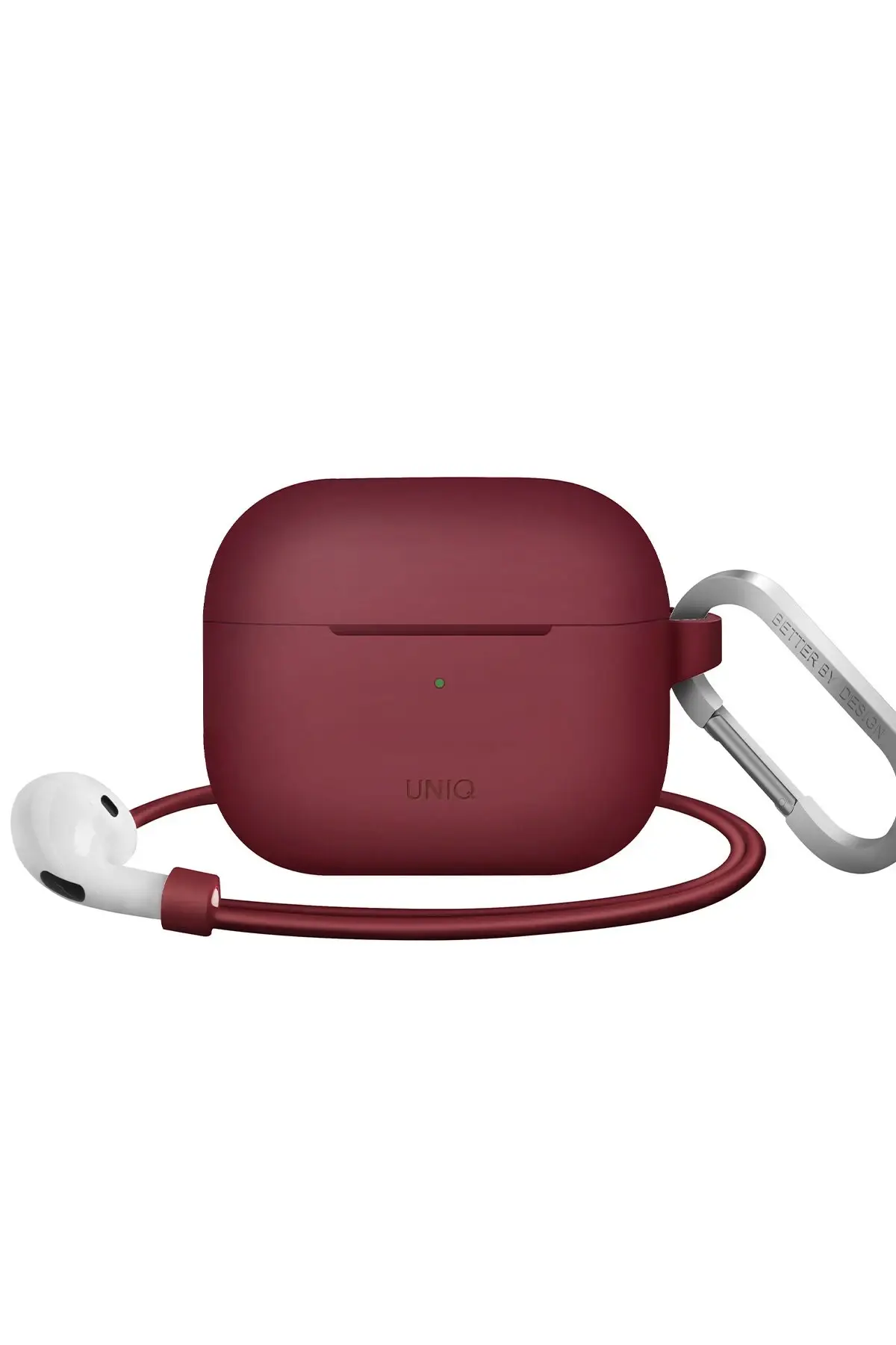 Uniq Apple Airpods 3 (3.nesil) Vencer Silikon Kılıf - Bordo