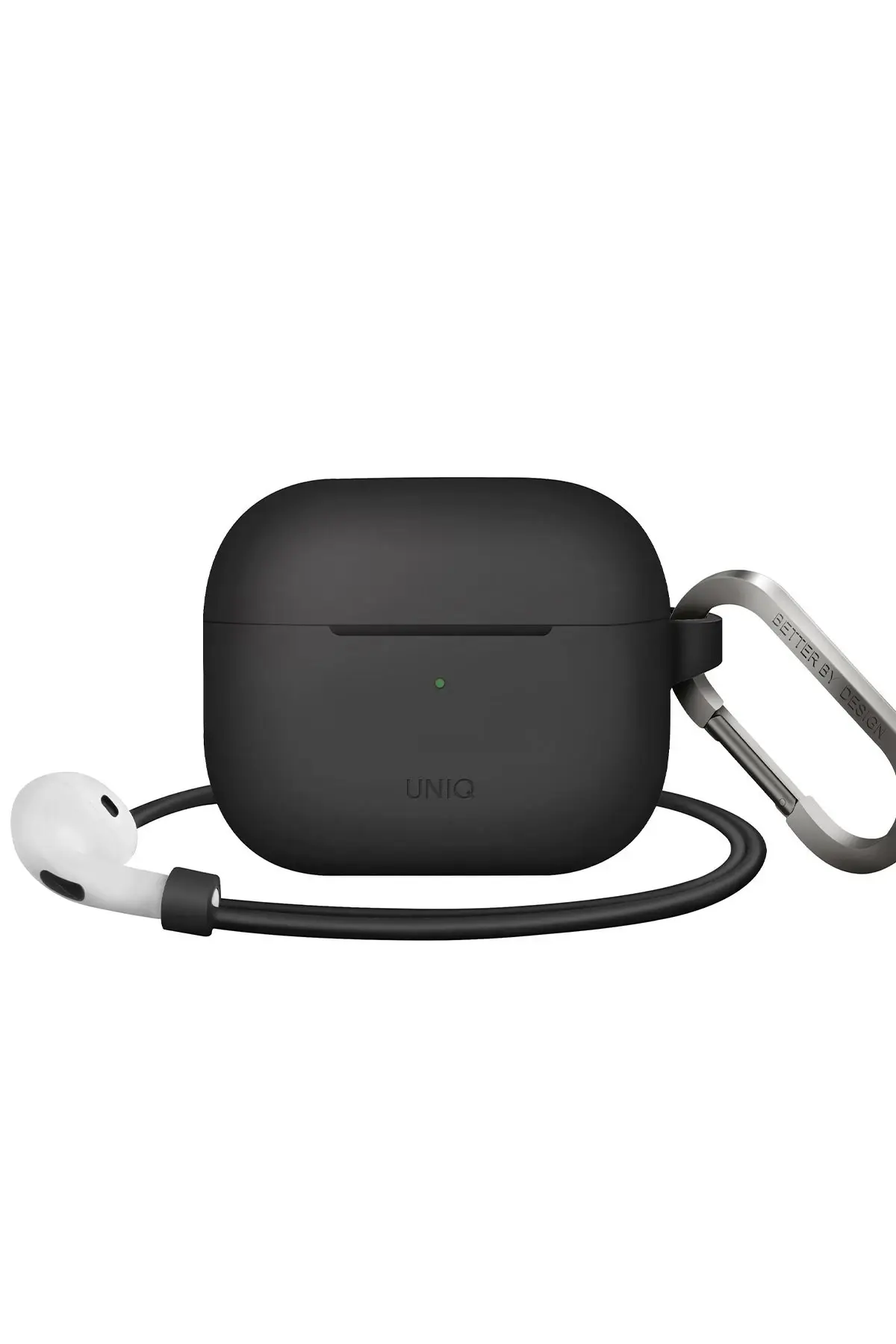 Uniq Apple Airpods 3 (3.nesil) Vencer Silikon Kılıf - Siyah