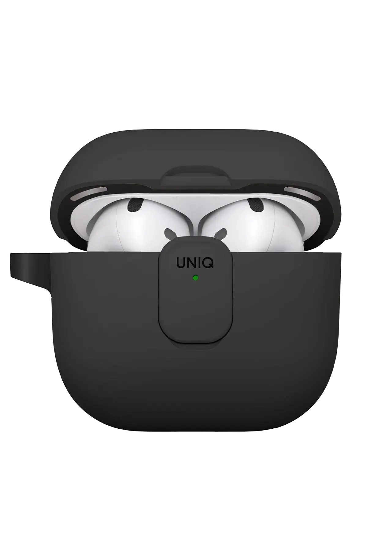 Uniq Apple Airpods 4 (4.nesil) Clyde Kilitli Kılıf - Siyah